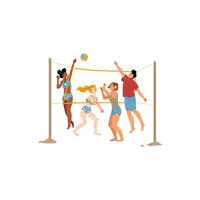Playing Volleyball | Holiday Activities Names