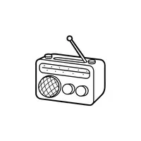 Radio | Coloring Book Objects Names in English