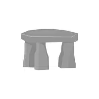 Stone table | Garden Decor Items Names in English