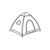 Tent | Coloring Book Objects Names in English