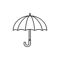 Umbrella | Coloring Book Objects Names in English