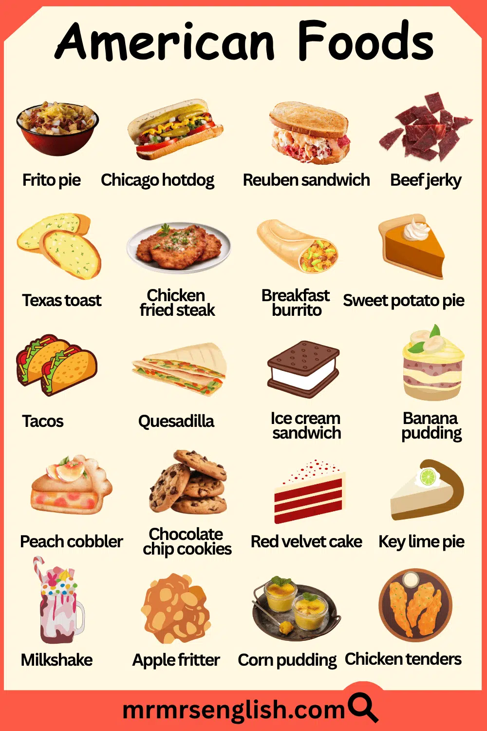 Top 100 American foods with their Pictures