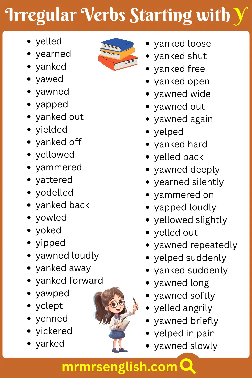 Y Verb in English