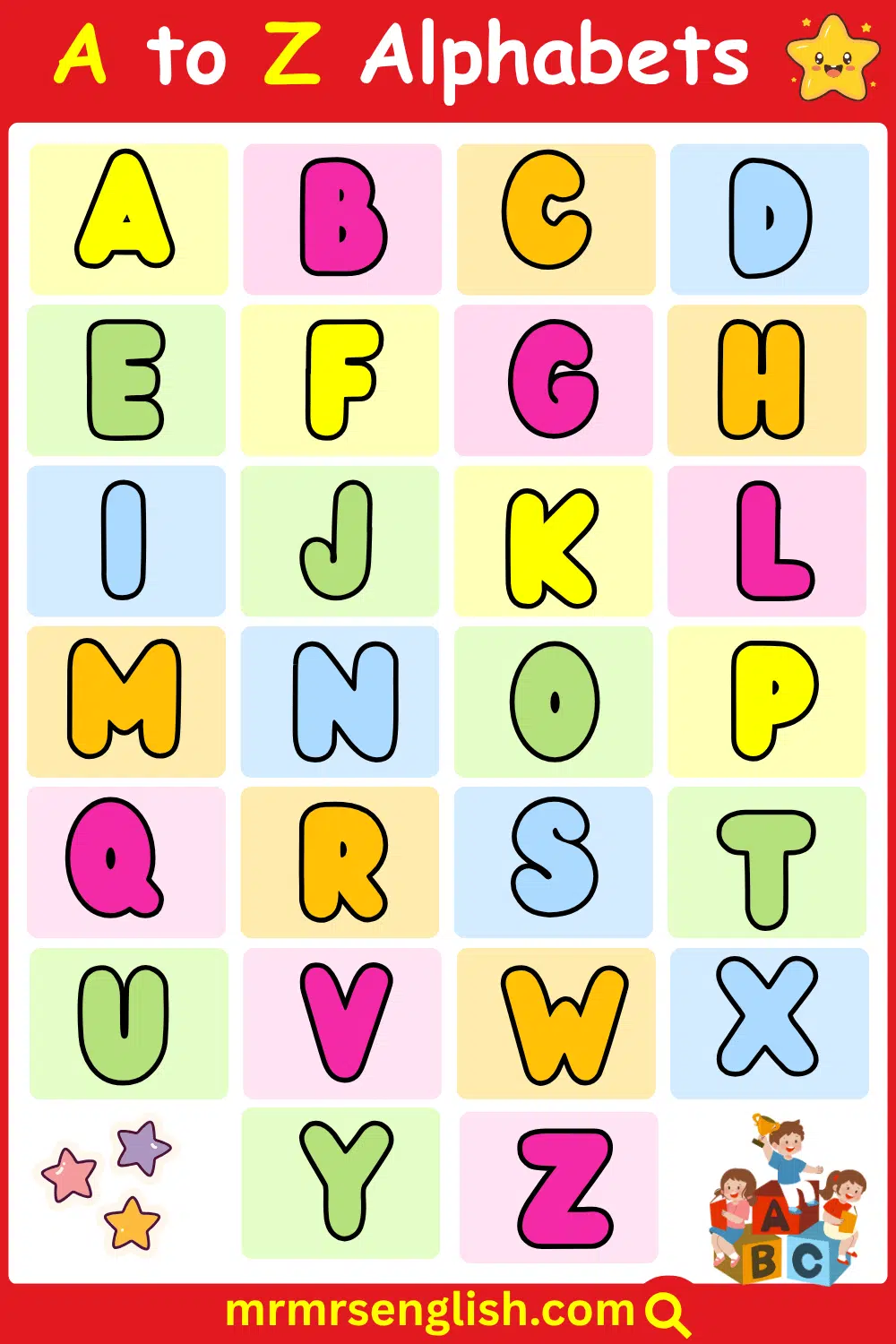 A to Z Alphabets for Kids in English