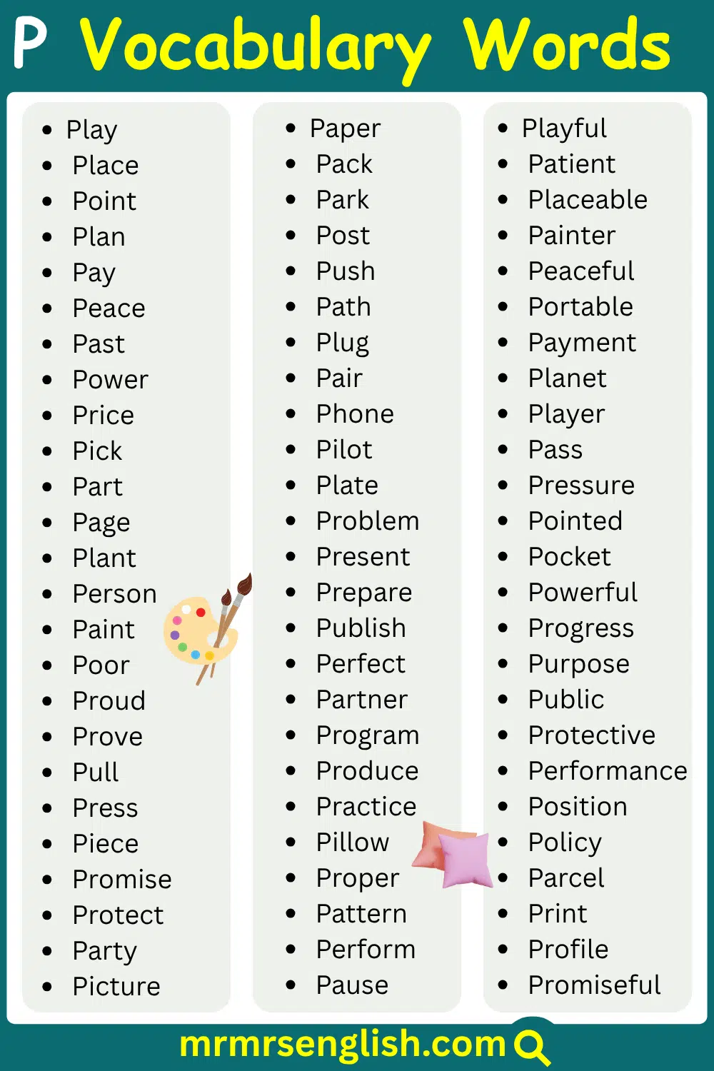 Interesting Words Starting with P in English