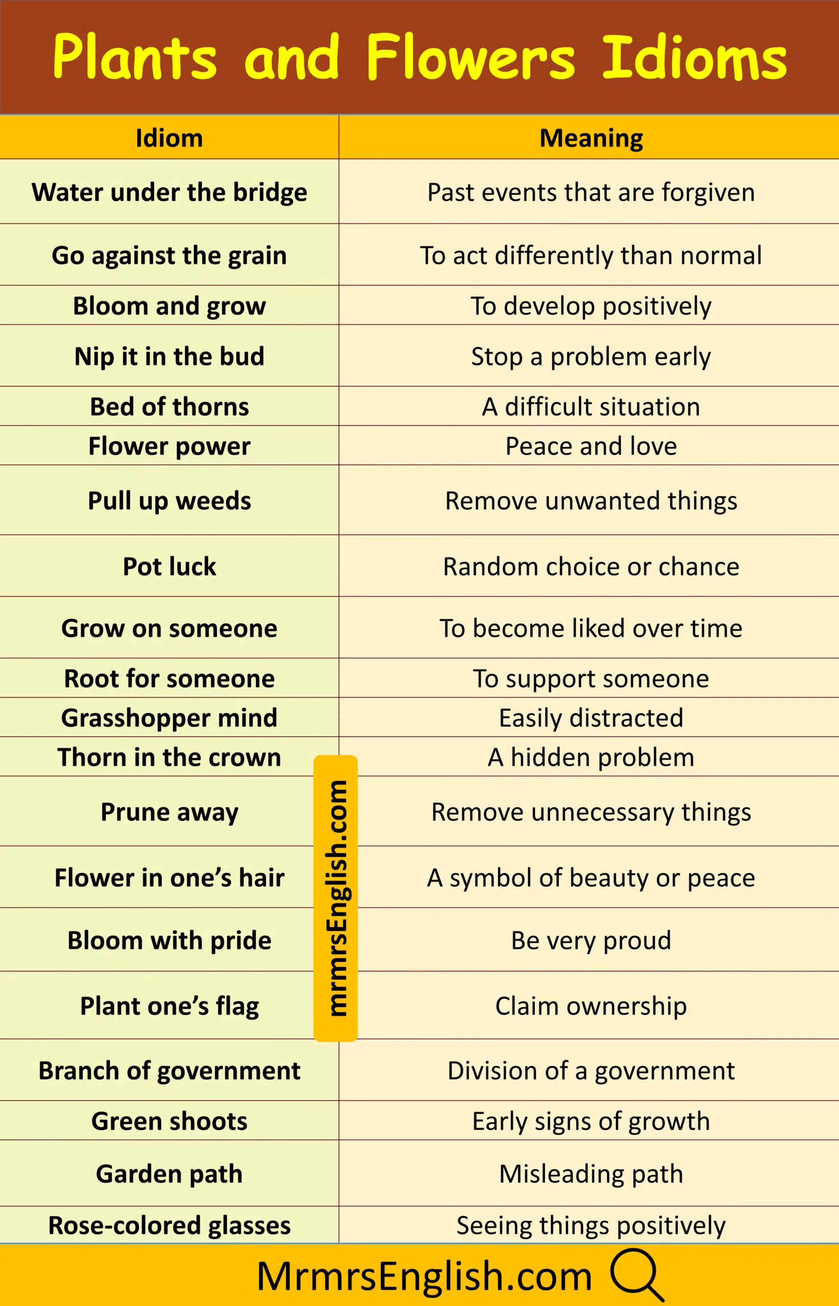 Popular Idiom with Meanings