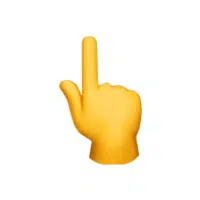 Backhand Index Pointing Up