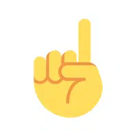 Pointing Up | Hand Emojis Names