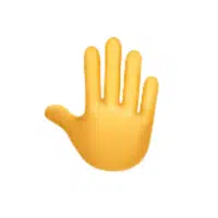 Raised Back of Hand | Hand Emojis Names
