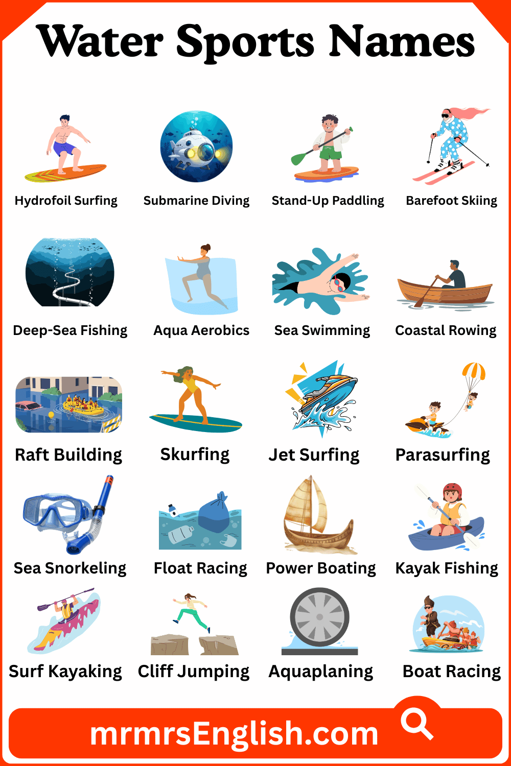 Sport Name in English and Their Pictures