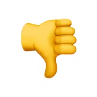 Thumbs Down | Hand Emojis Names