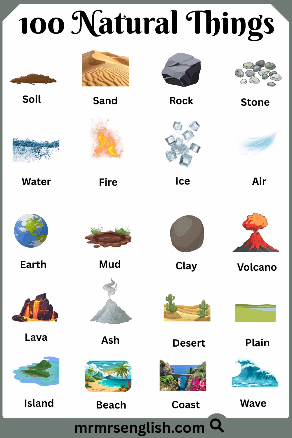 20 Natural Things Name List with Pictures