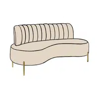 Curved | Types of Sofas Names
