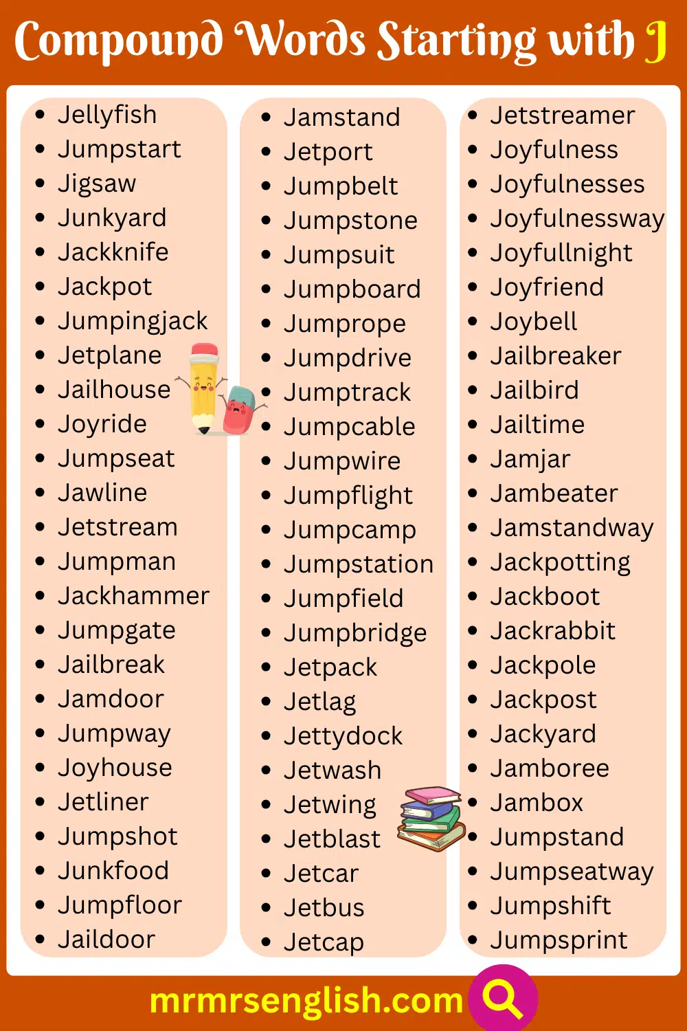 Basic Compound Words that Start with J