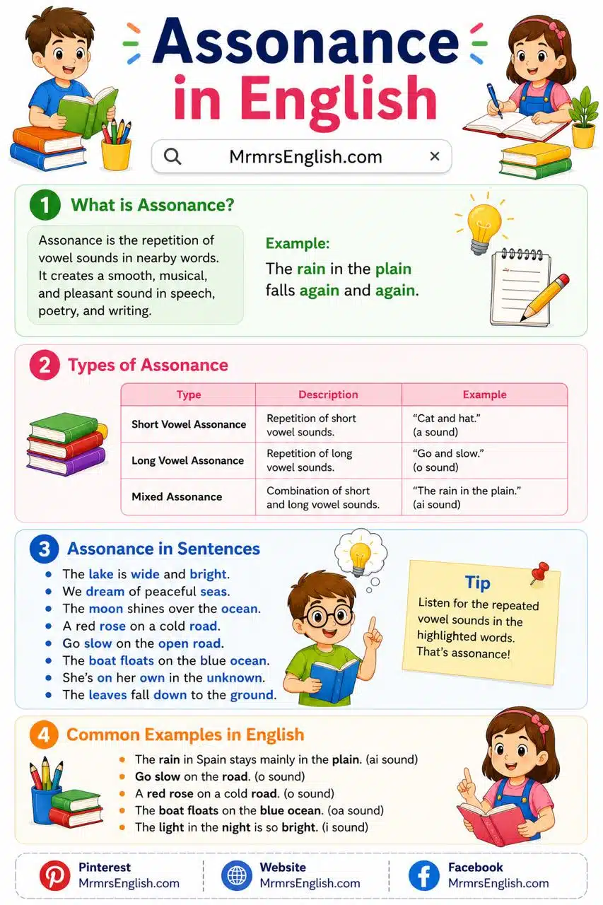 What Is Assonance in English with Examples