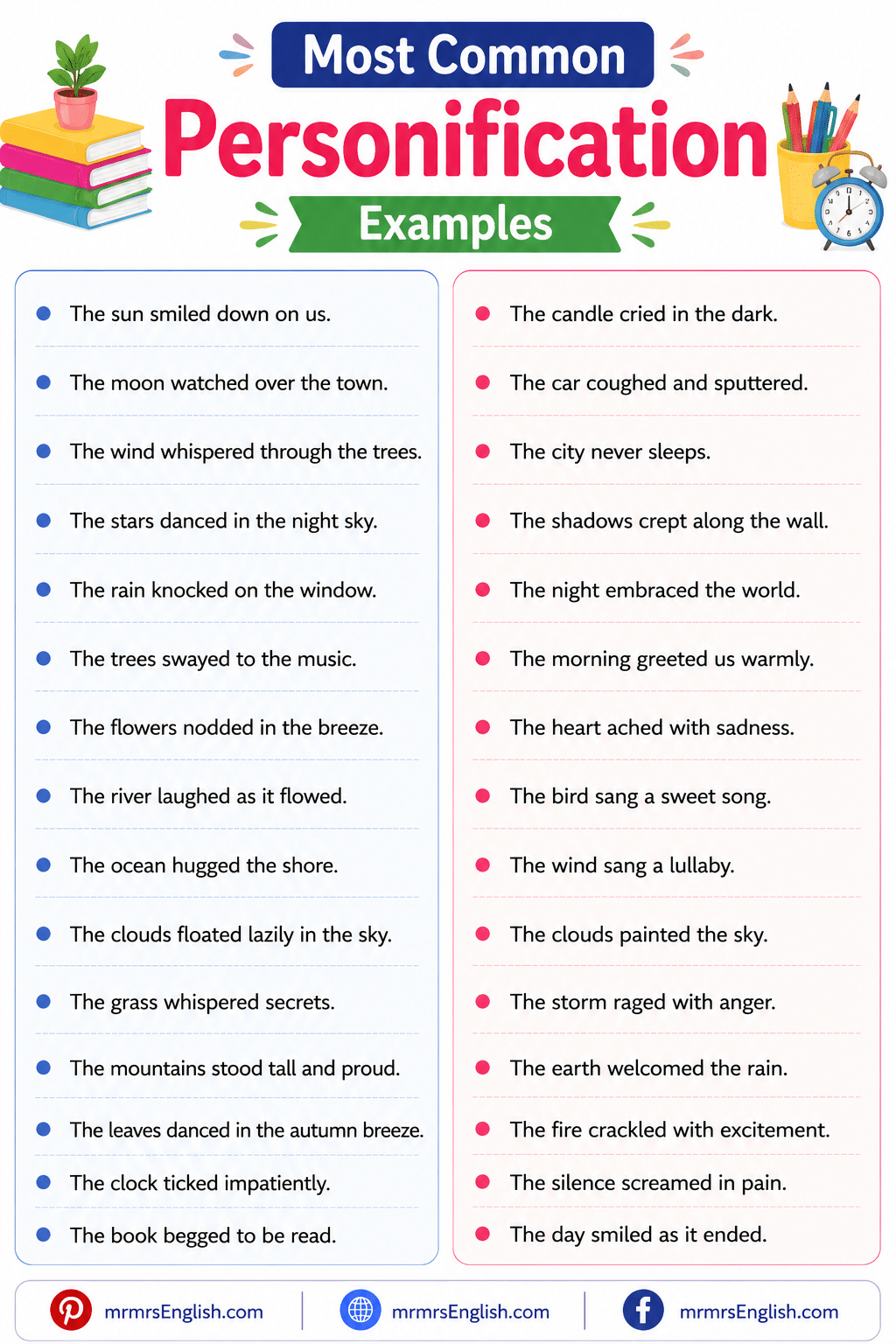 Examples of Personification in Sentences