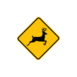 Deer Crossing | Road Symbols Emojis Names