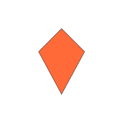 Kite | Flat Shapes Names in English