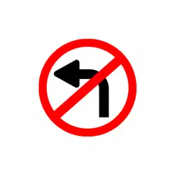Left Turn | Road Symbols Emojis Names