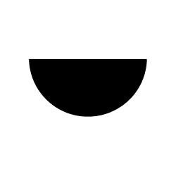 Semicircle | Flat Shapes Names in English