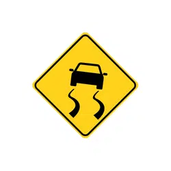 Slippery Road | Road Symbols Emojis Names