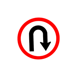U-Turn | Road Symbols Emojis Names