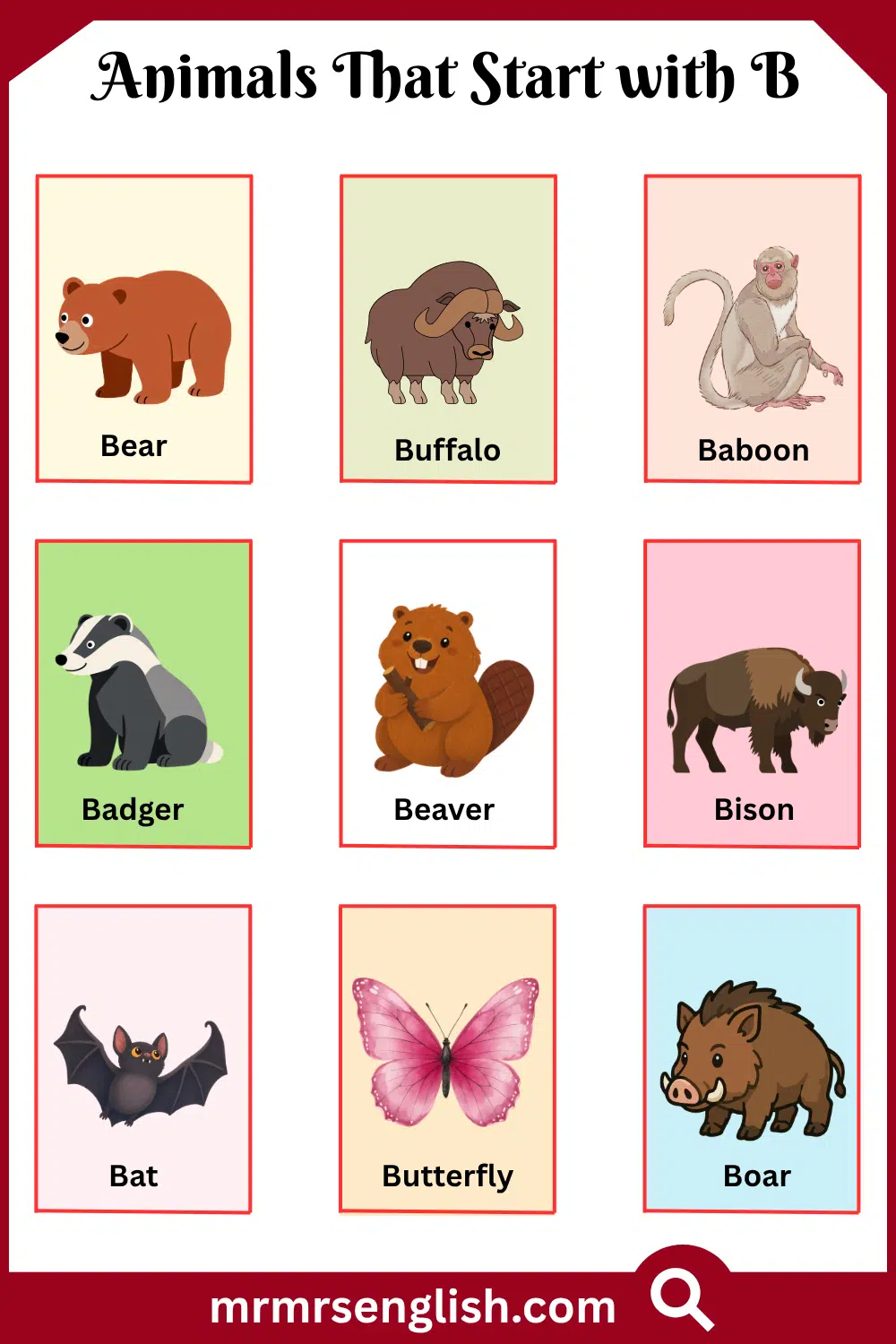 Animals That Start with B