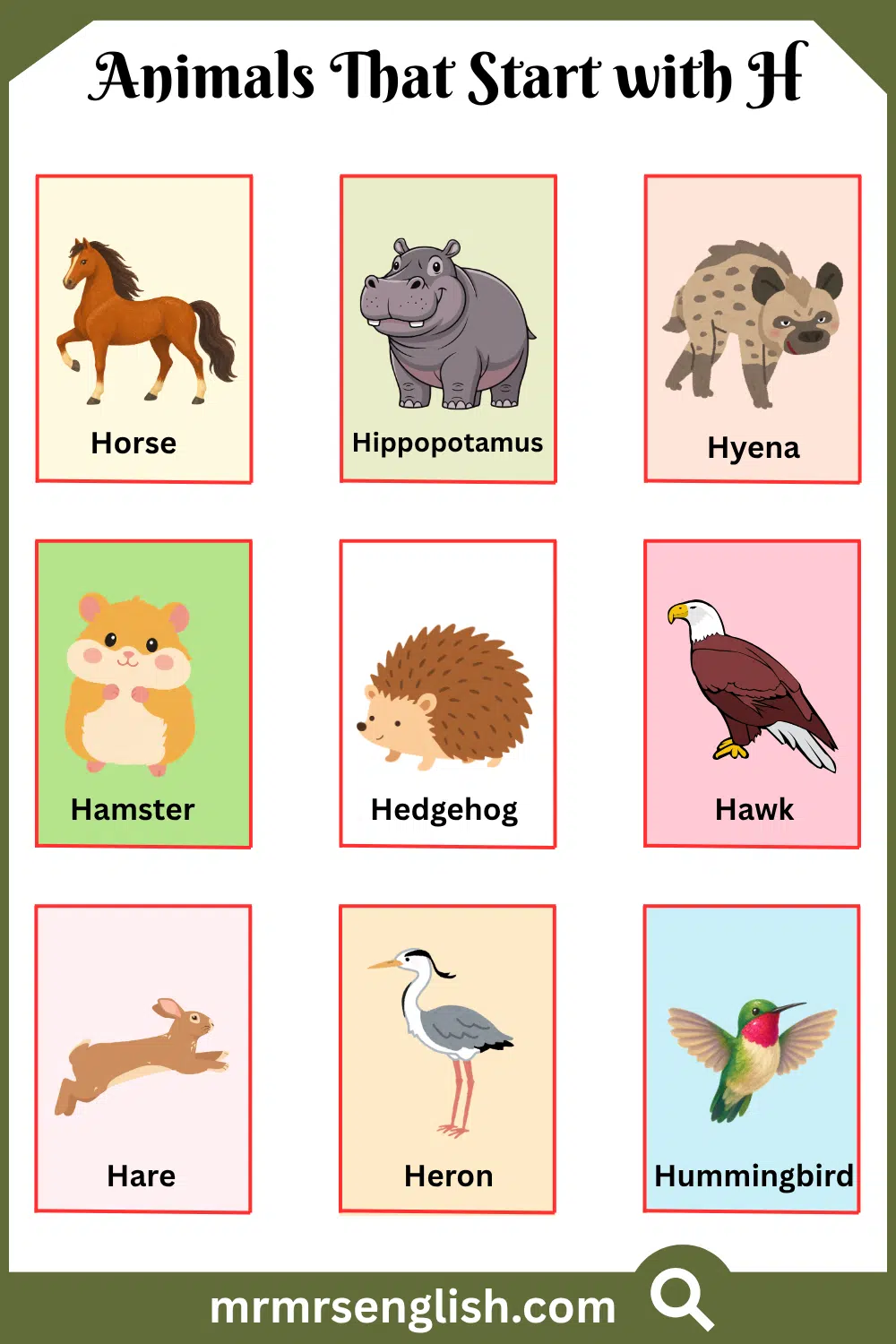 Animals That Start with H