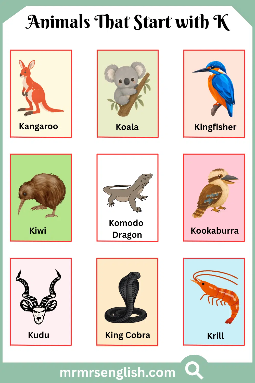 Animals That Start with K