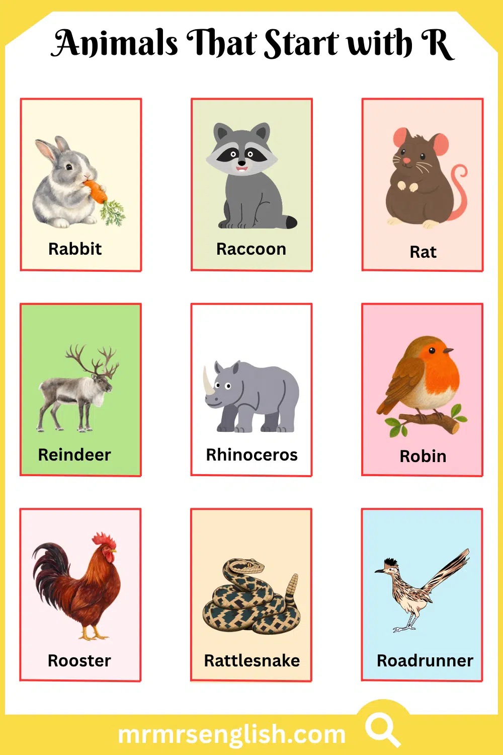 Animals That Start with R