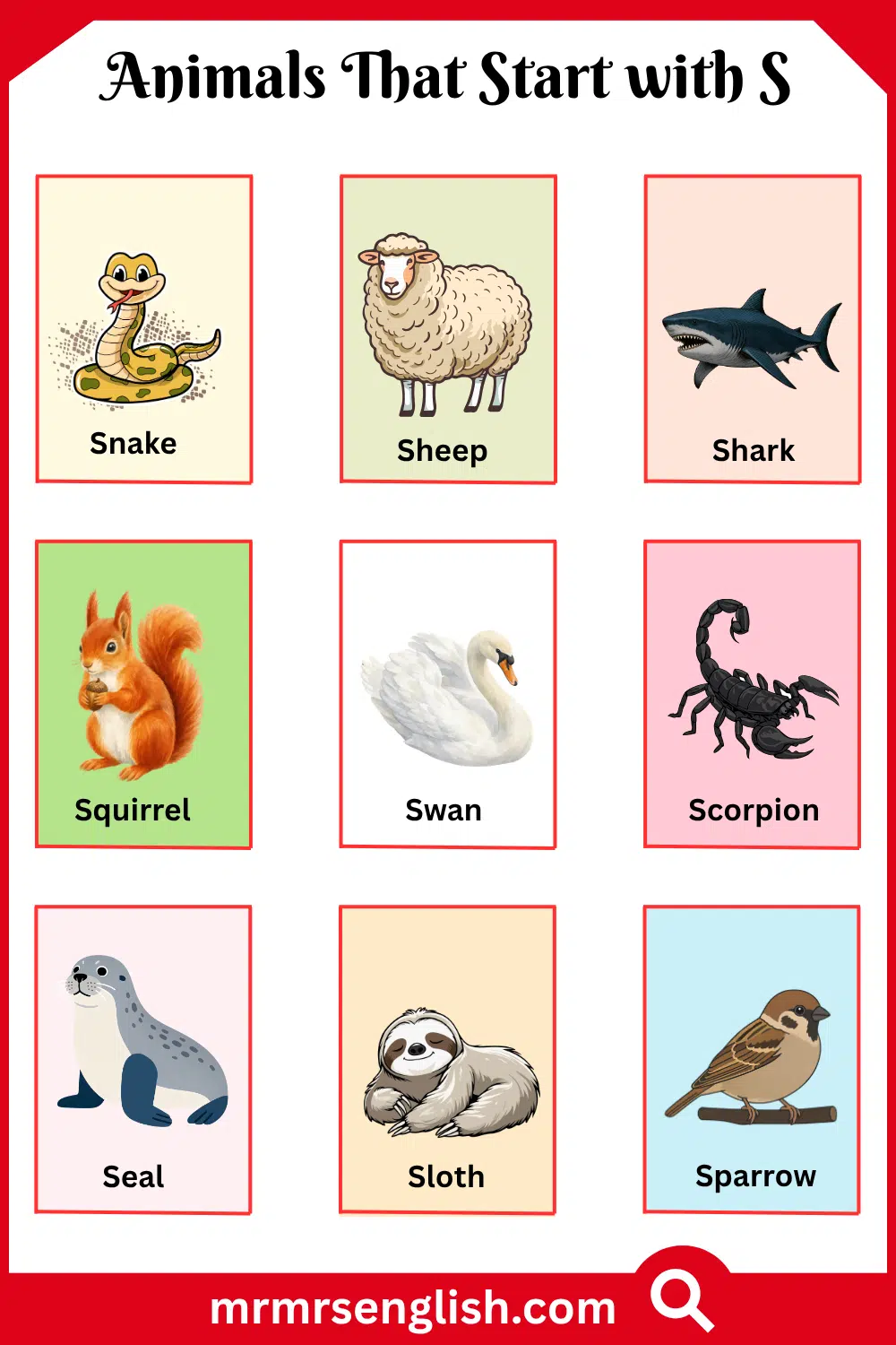 Animals That Start with S