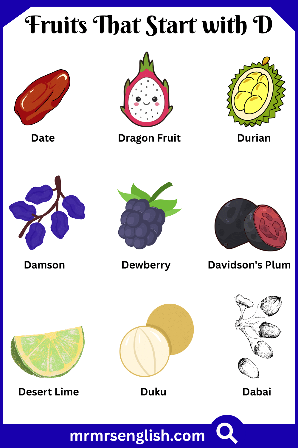 Fruits That Start with D
