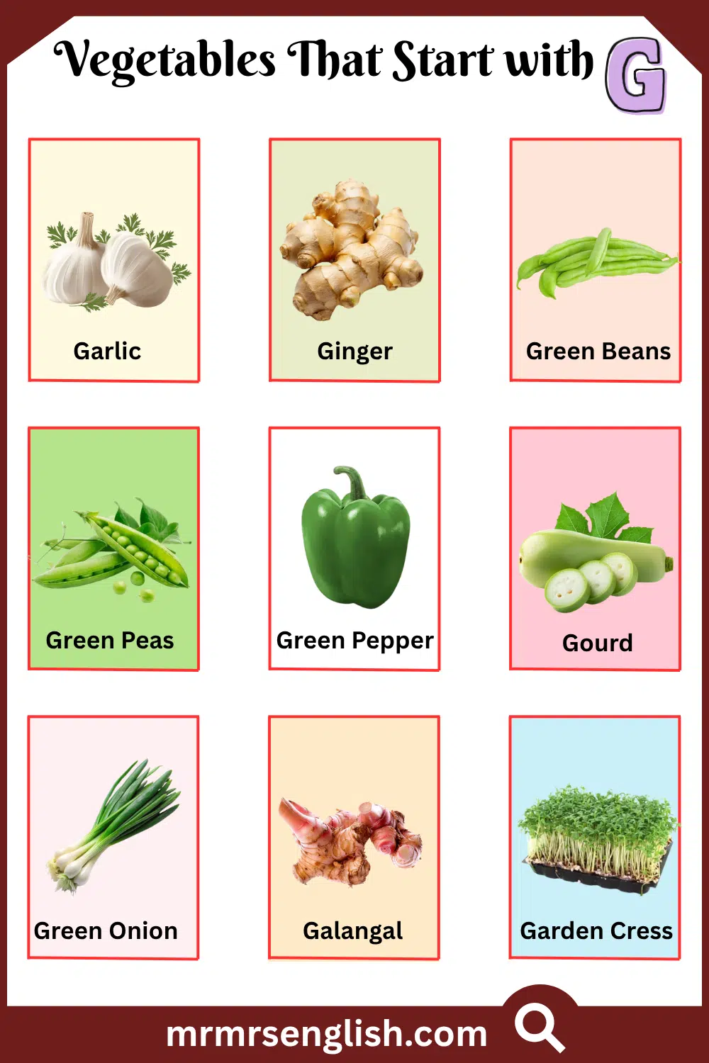 Vegetables That Start with G