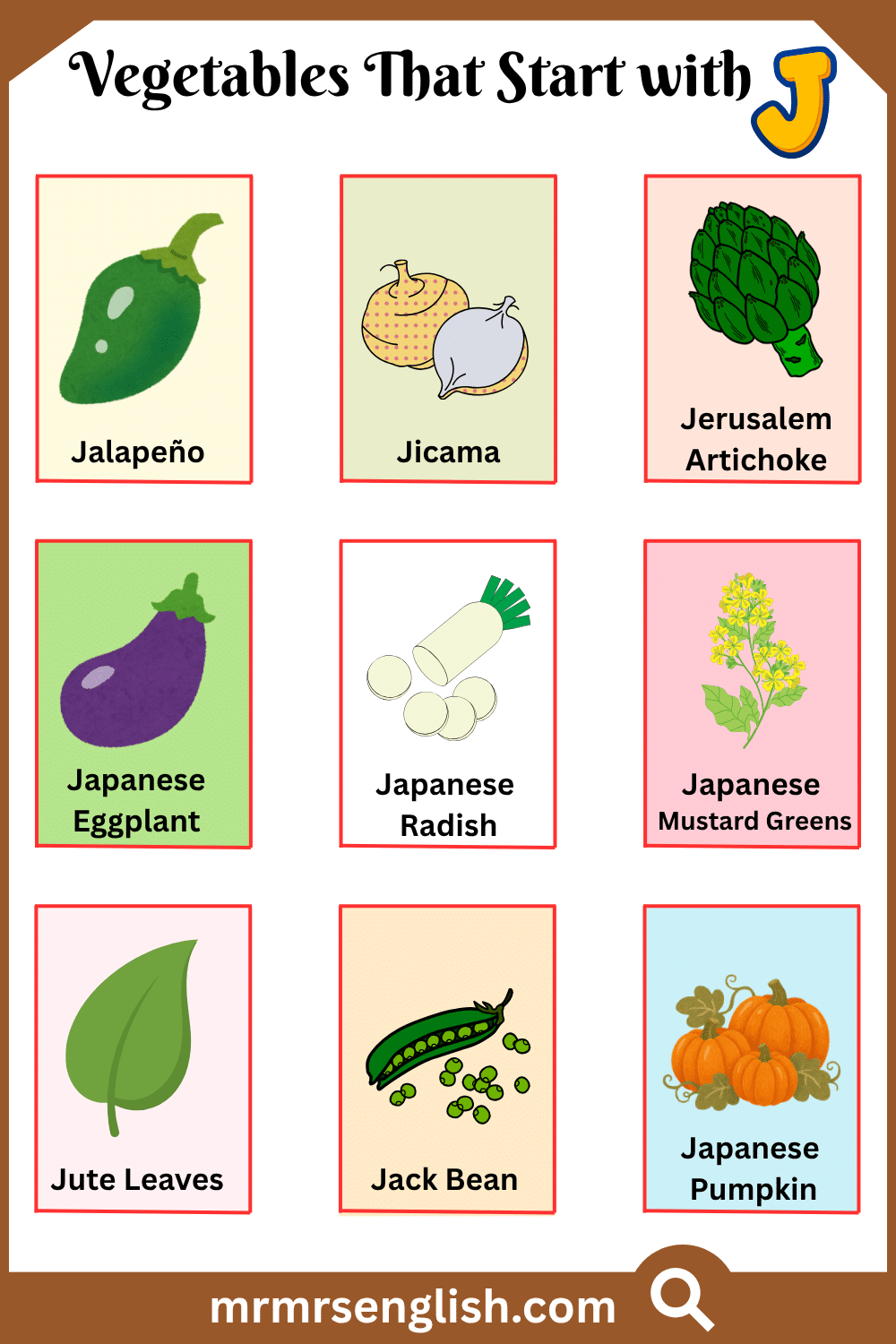 Vegetables That Start with J