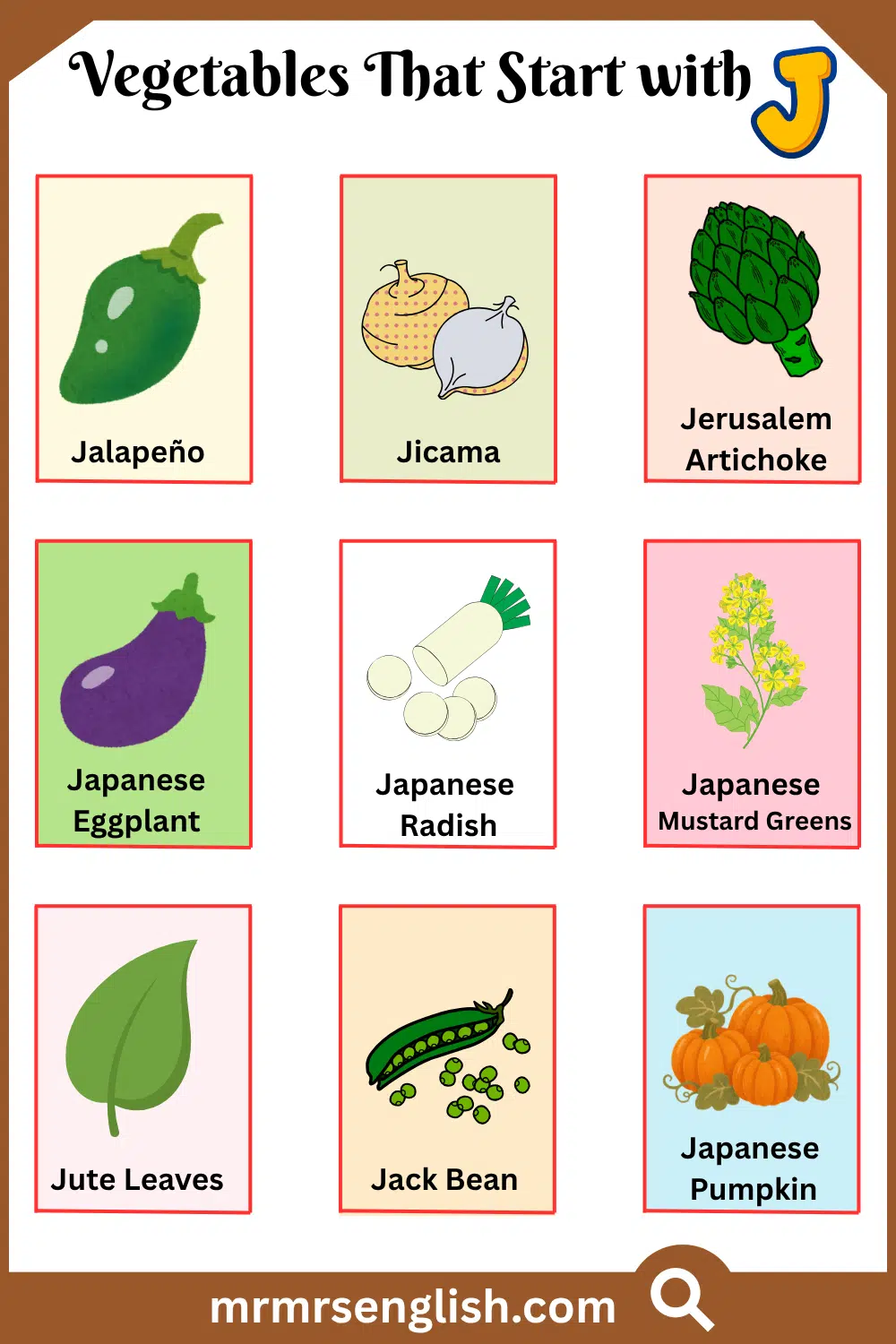 Vegetables That Start with J
