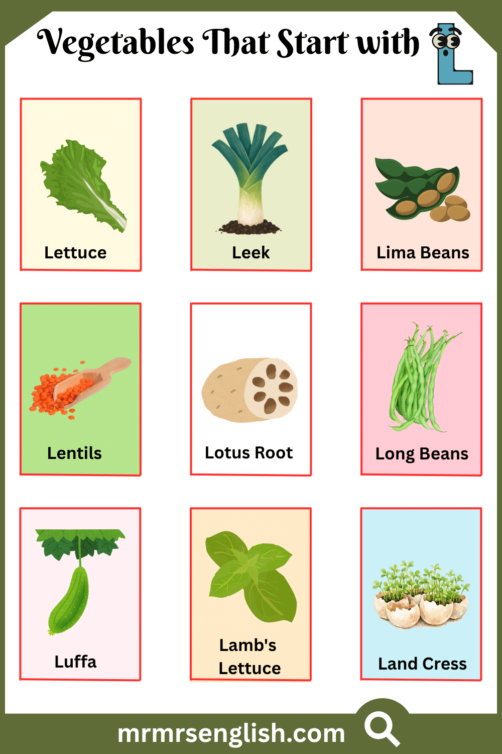 Vegetables That Start with L