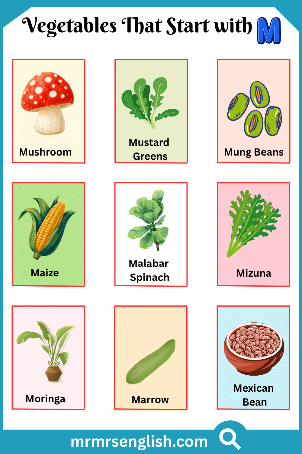 Vegetables That Start with M