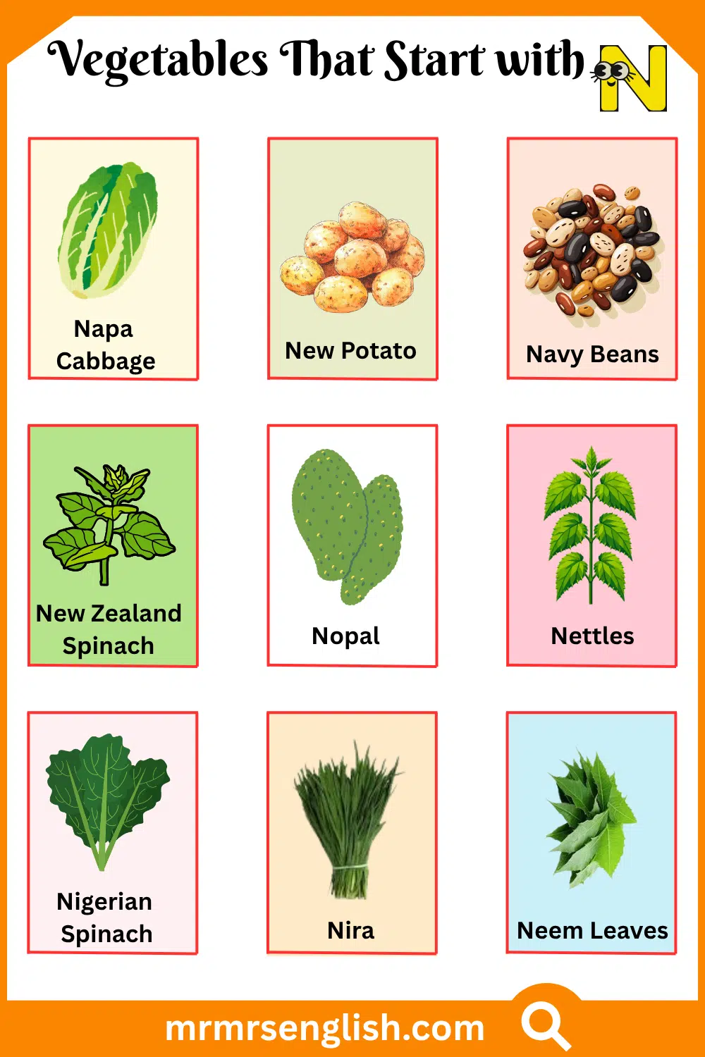 Vegetables That Start with N