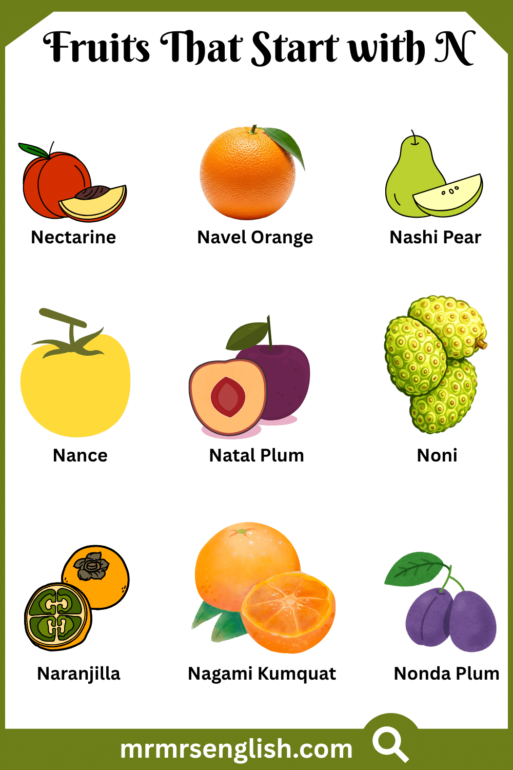 Fruits That Start with N