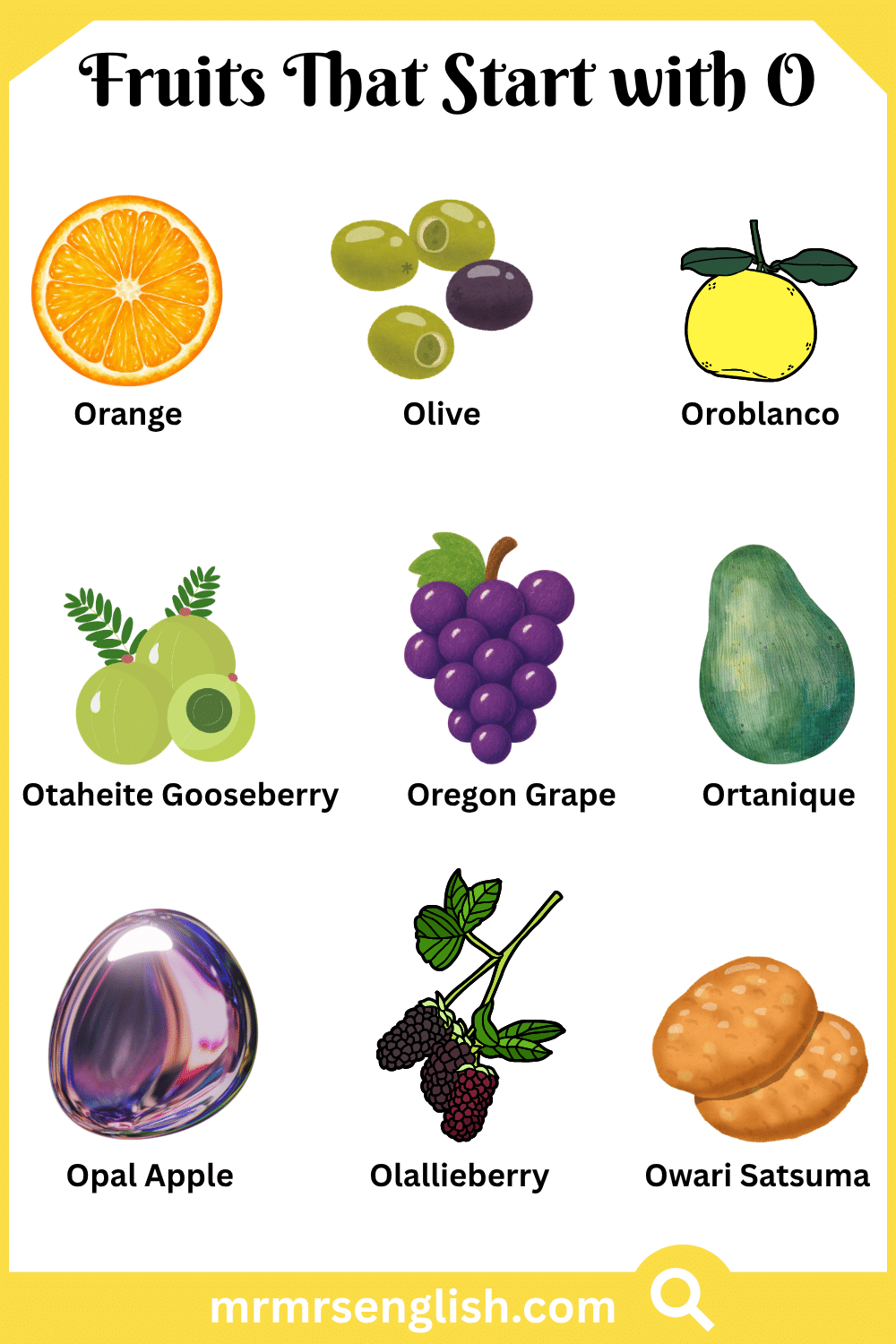 Fruits That Start with O