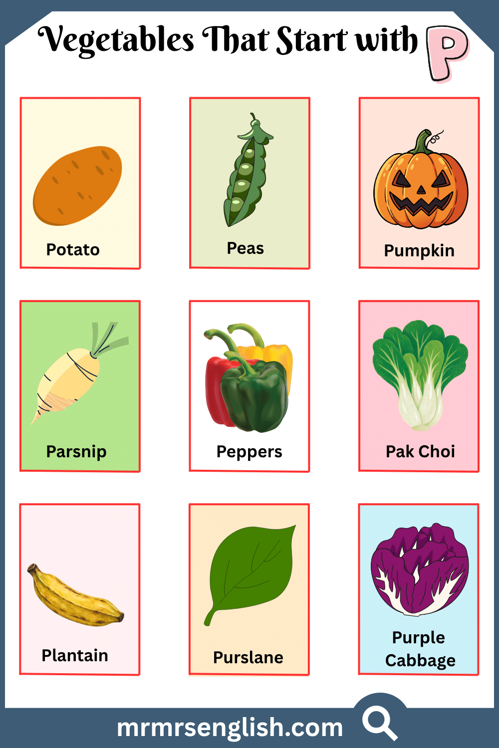 Vegetables That Start with P