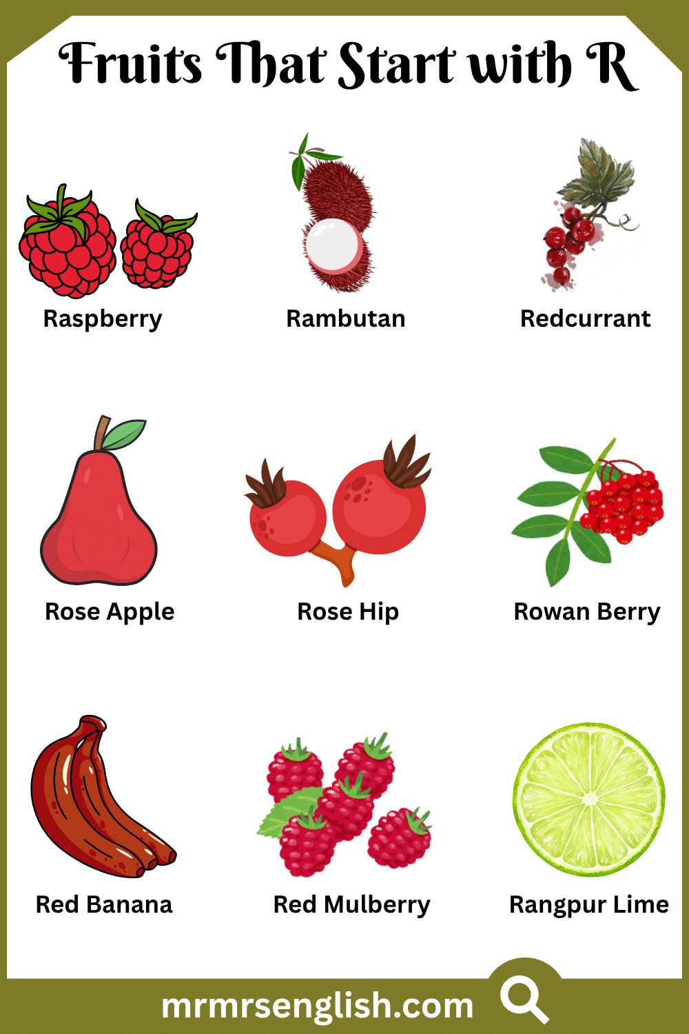 Fruits That Start with R
