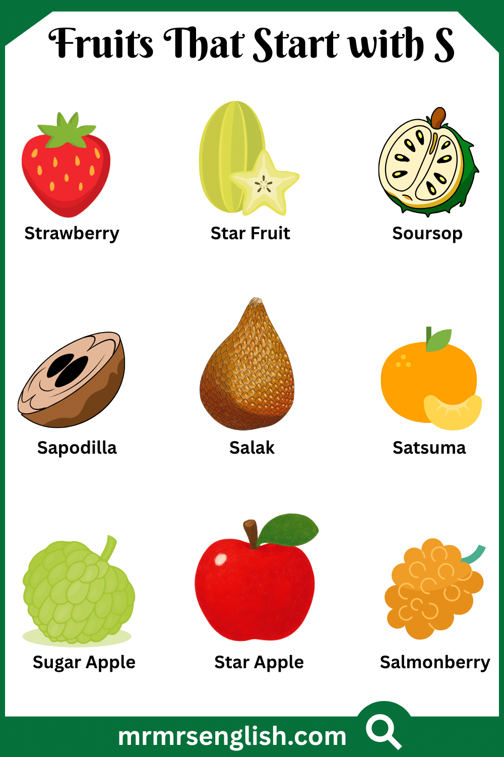 Fruits That Start with S