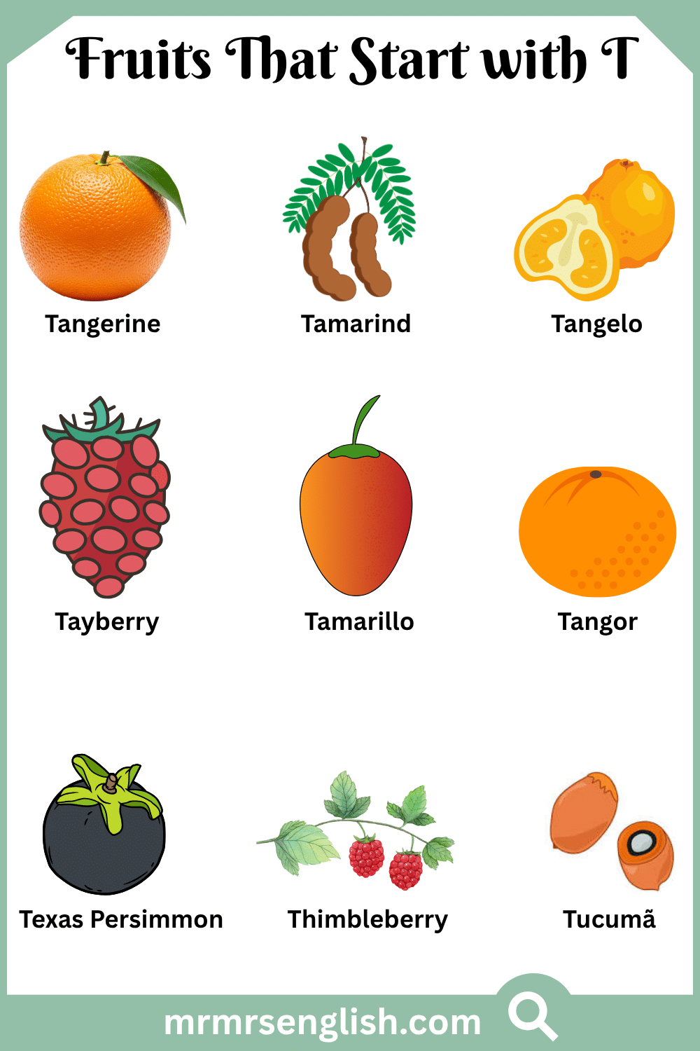 Fruits That Start with T