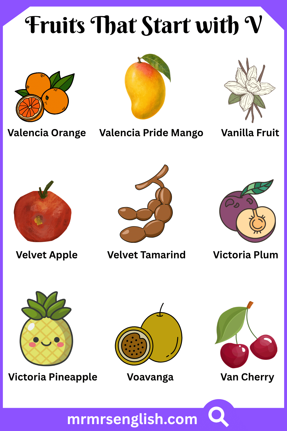 Fruits That Start with V