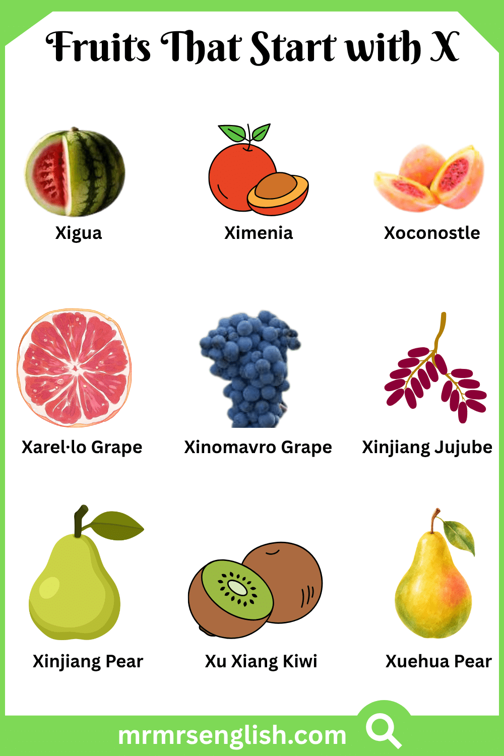 Fruits That Start with X