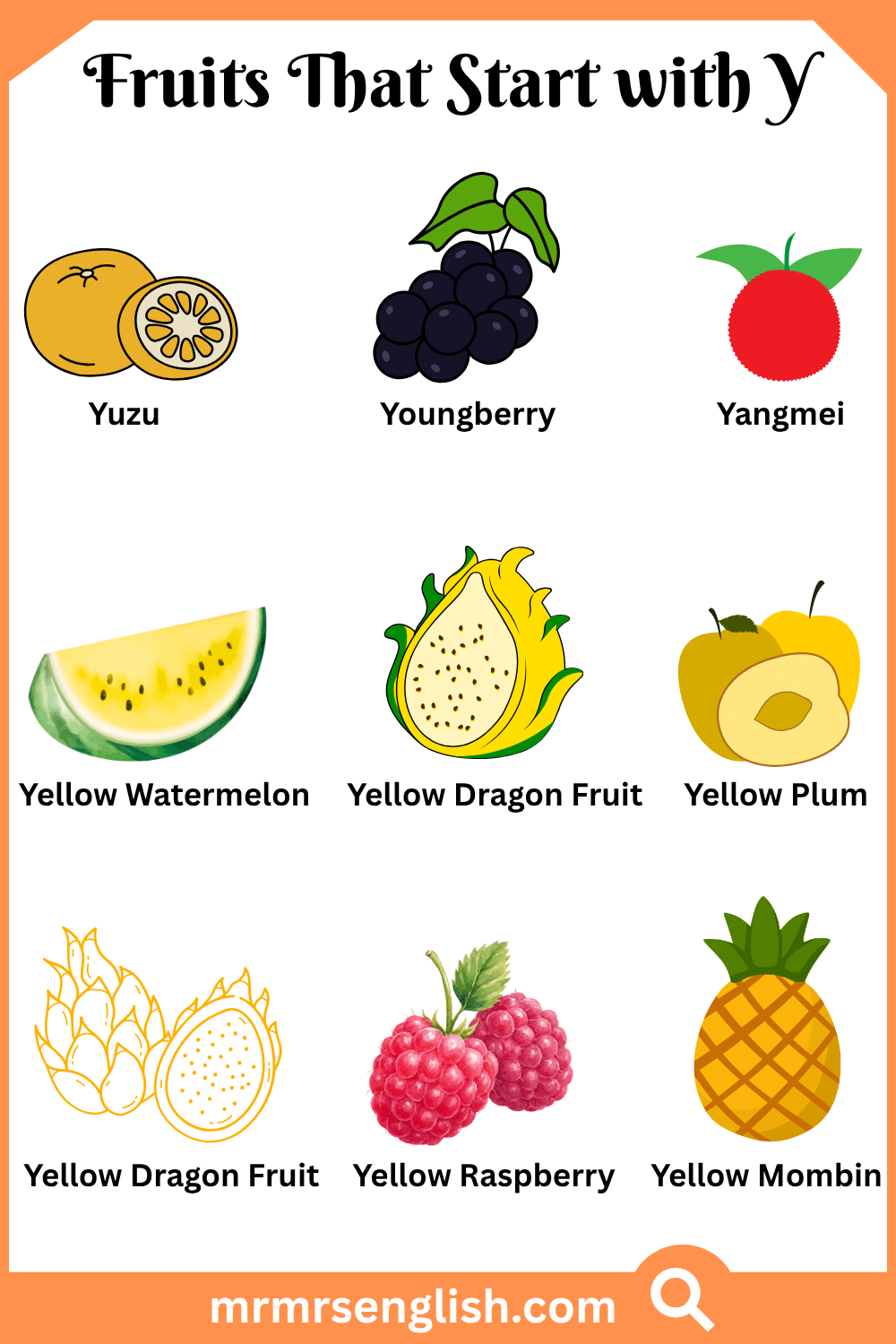 Fruits That Start with Y