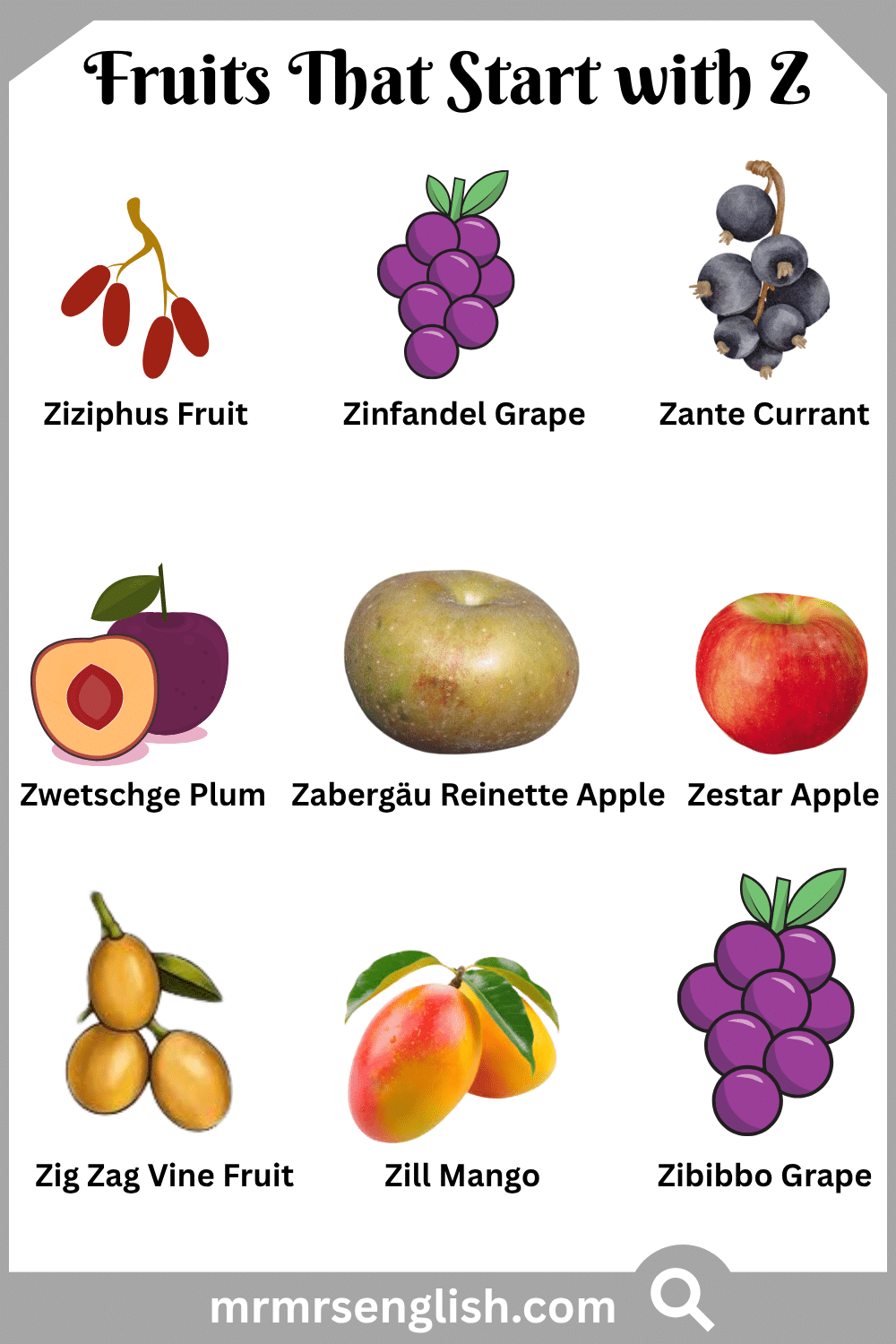Fruits That Start with Z