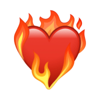 Heart on Fire | Heart Emoji Meanings