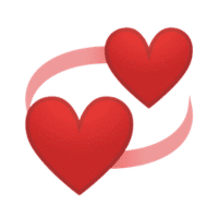 Revolving Hearts | Heart Emoji Meanings
